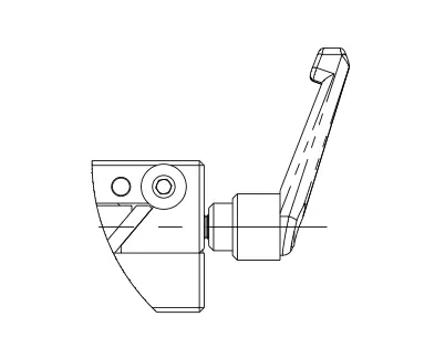 Technische Zeichnung - Arretierung S